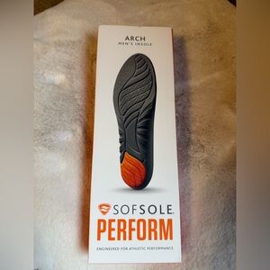 Source Unknown SofSole Perform Men's Insoles Black with Orange